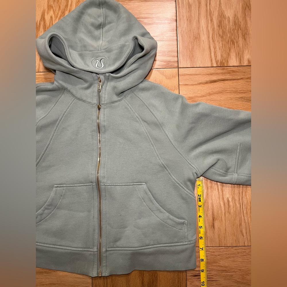 Lululemon Scuba Oversized Full-Zip Hoodie Palm Court/Gold Size XS/S - Picture 6 of 9